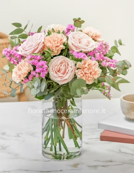 Bouquet di rose rosa