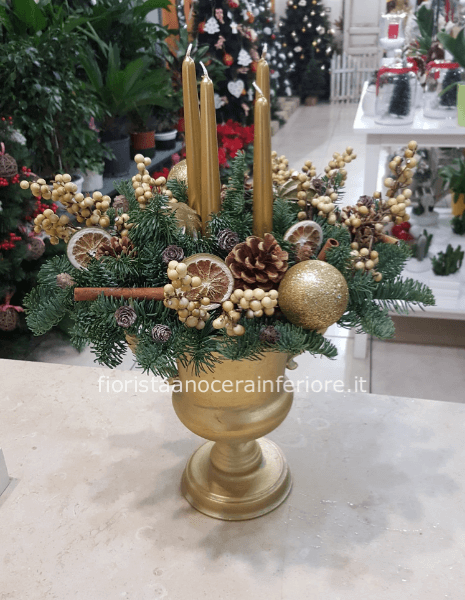 composizione fresca natalizia
